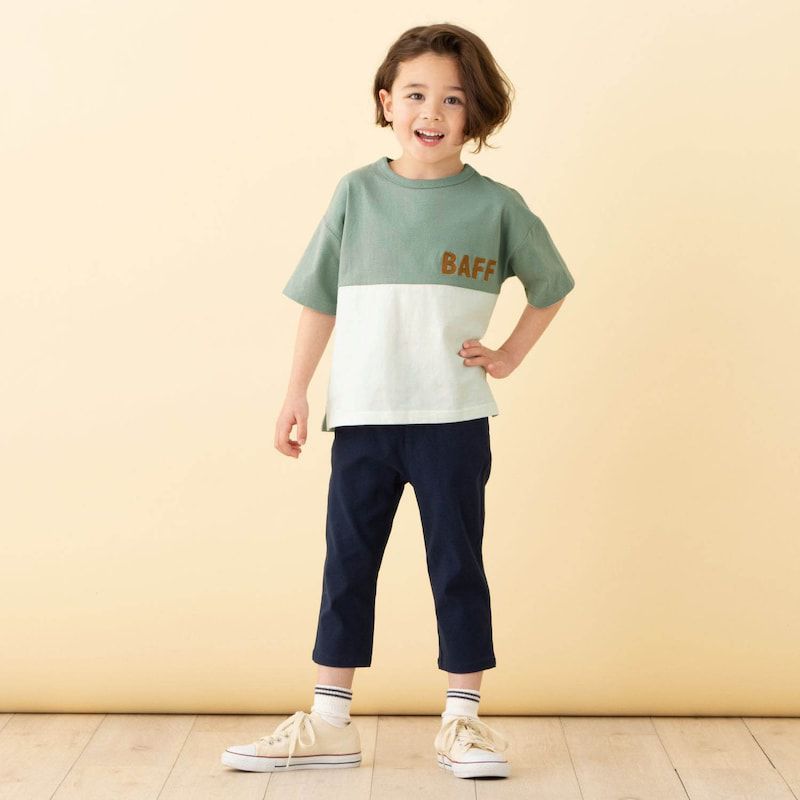 日本千趣會 - GITA 天竺棉短袖上衣-BAFF-紫x灰杏