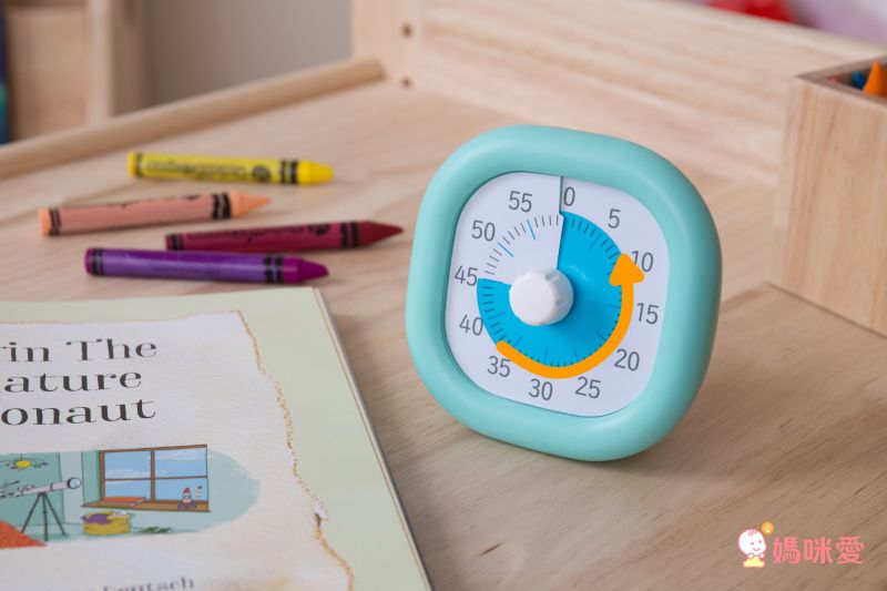 日本文具 SONIC - 時間流逝實感 倒數時鐘+時鐘-薄荷綠