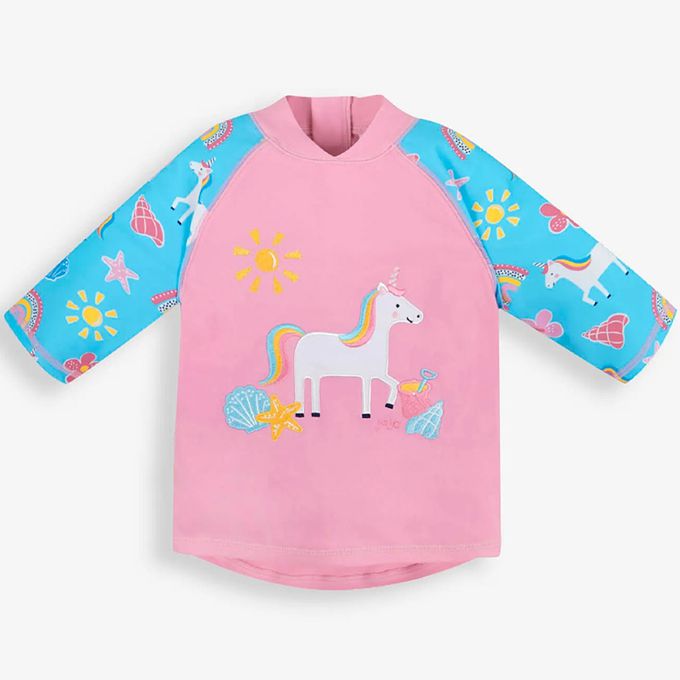 英國 JoJo Maman BeBe - 嬰幼兒/兒童兩件式防曬泳裝-童話世界