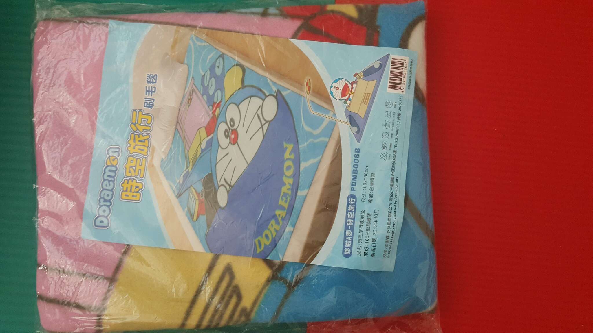 售～全新 哆啦A夢-時空旅行刷毛毯  $199