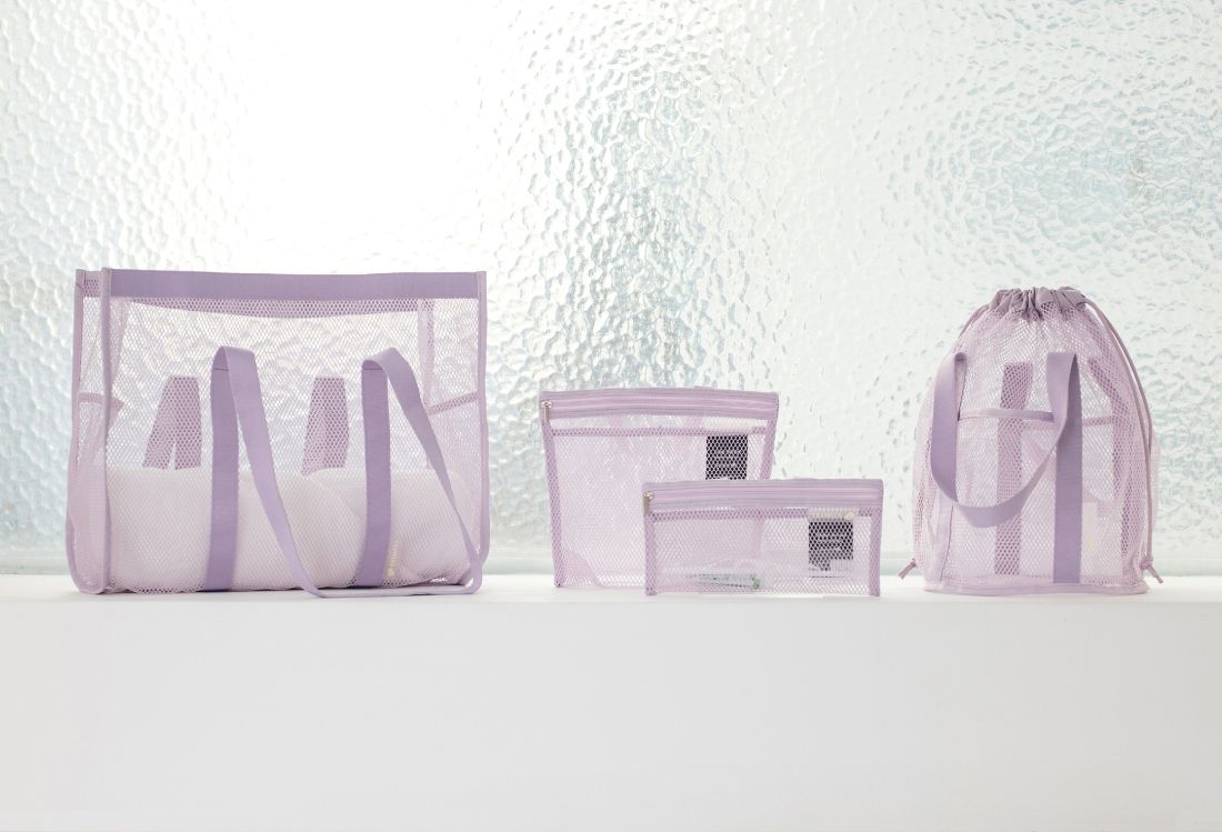 韓國 byfulldesign - (防潑水)韓製衣物整理網眼收納包-海軍藍