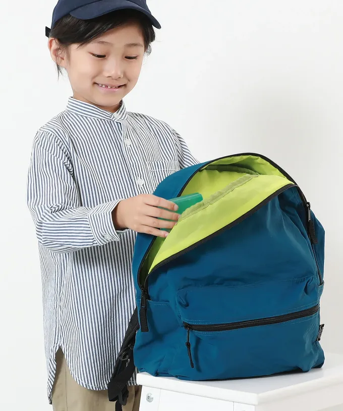 日本 devirock - 飽和色輕量舒適大容量休閒背包-紫 (約28x37x12cm)