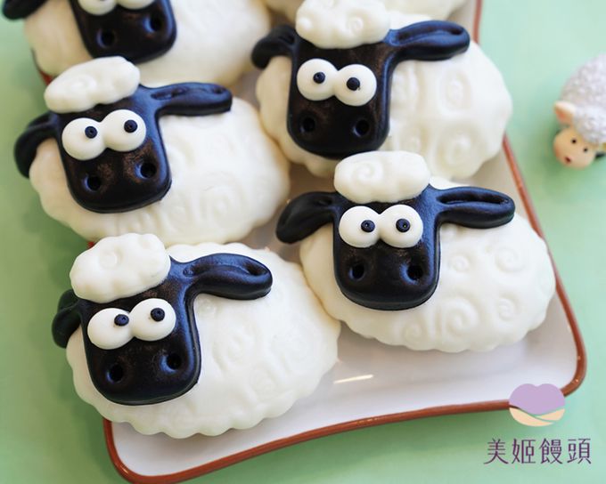 美姬饅頭 - 羊咩咩鮮乳造型饅頭-35g*6顆