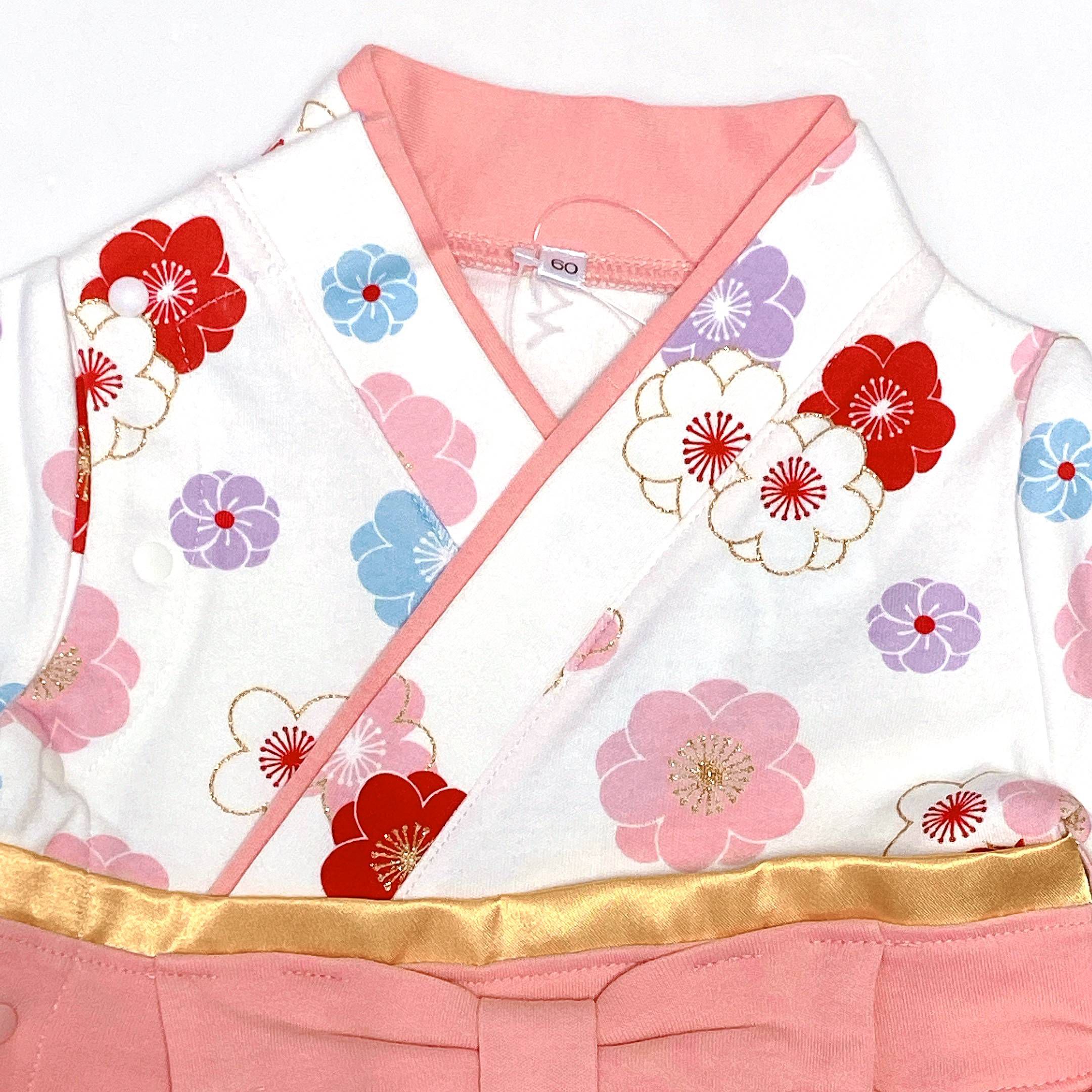 akachan honpo - 袴連身衣-粉紅色