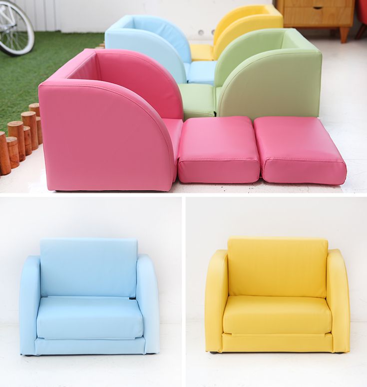 【韓國 IIZZ】益智積木沙發組/ 折疊沙發床♛ 孩子專屬的小王位