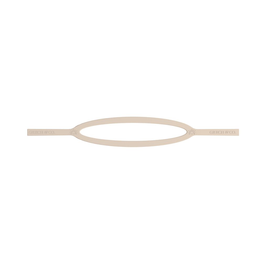 丹麥 GRECH & CO. - 矽膠眼鏡防落繩-嬰兒款-奶油白 (0-2Y)