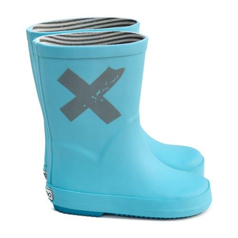 法國 BOXBO - 雨靴-下雨不要來(大童)-冰雪藍
