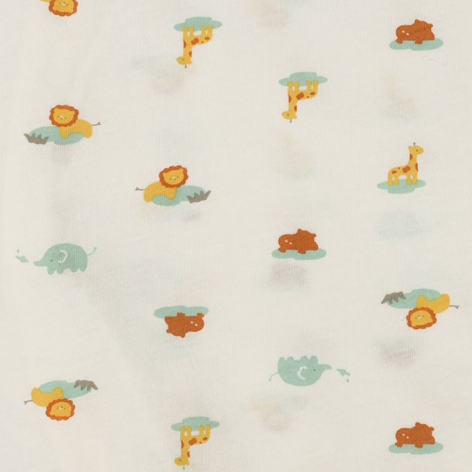 akachan honpo - 新生兒內衣4件組-象牙白色 (肚衣:50cm蝴蝶裝:50~60cm)