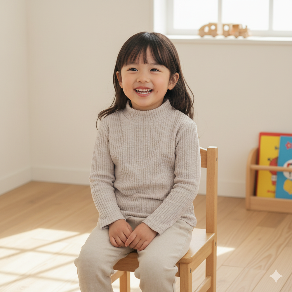 麻花針織上衣-灰色