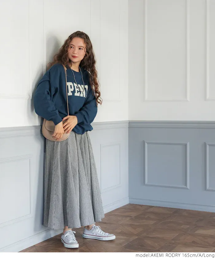 日本 COCA - 修身剪裁百搭格紋長裙-大人-格紋B