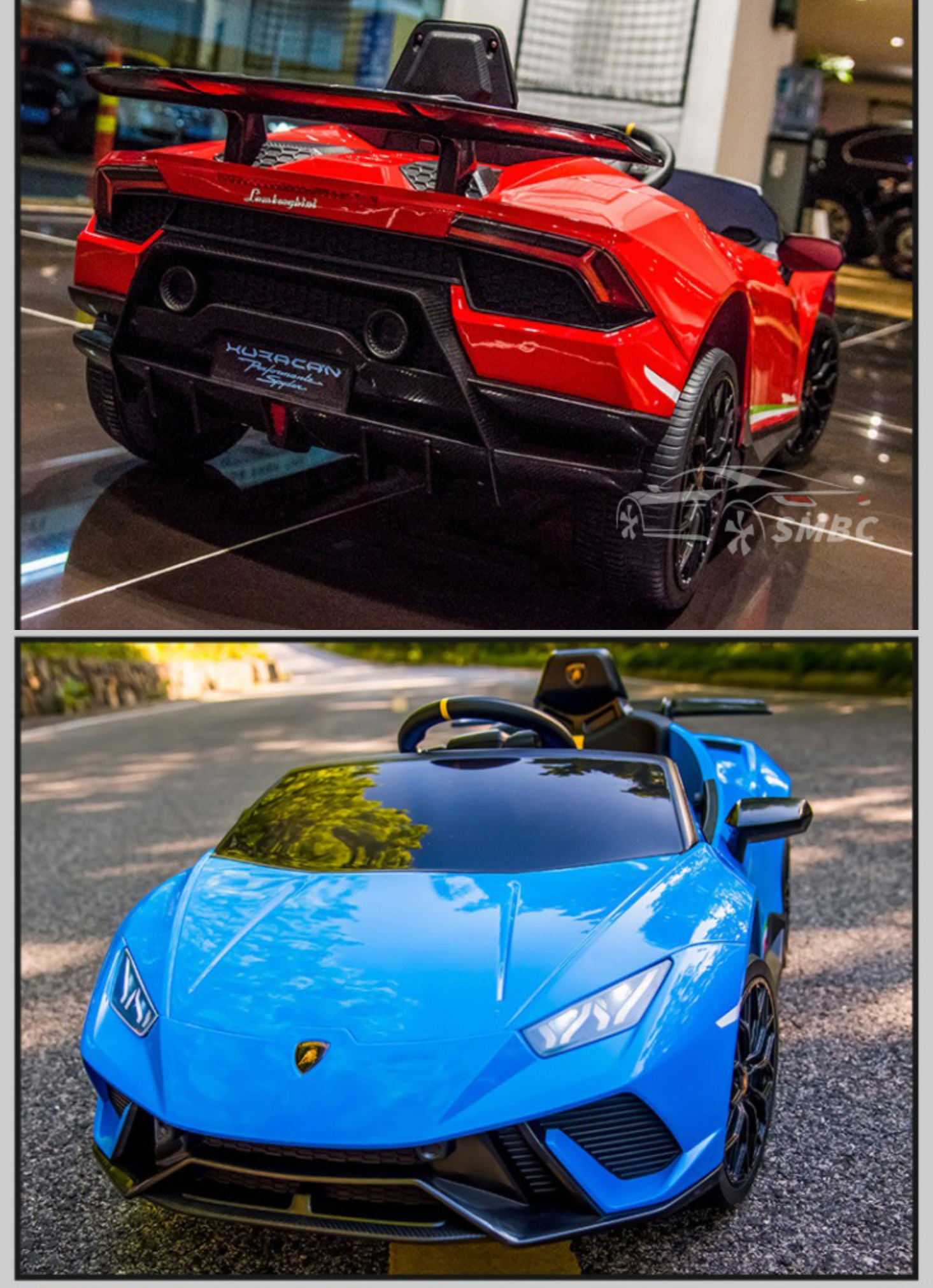 聰明媽咪兒童超跑 - 藍寶堅尼 Huracan 原廠授權 四驅兒童電動車-拋光黃