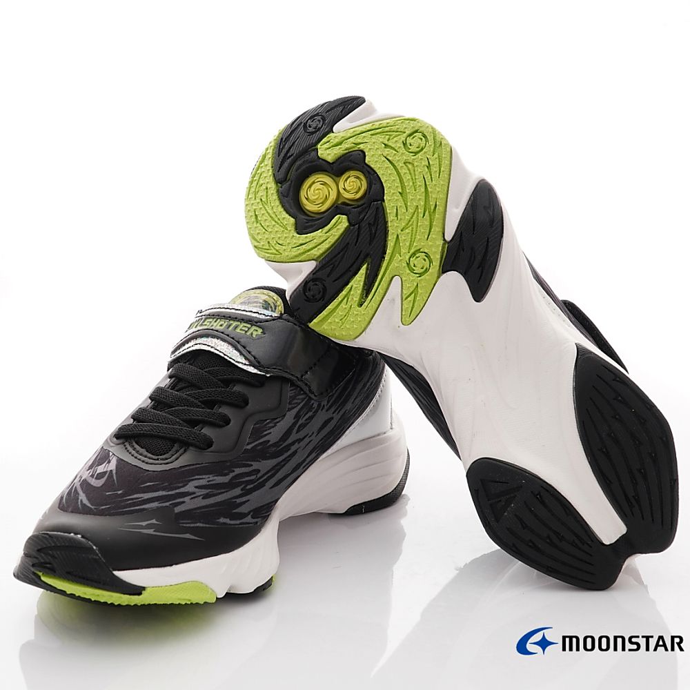 Moonstar日本月星 - 旋風系列-炫技者機能運動鞋(中大童款)-黑