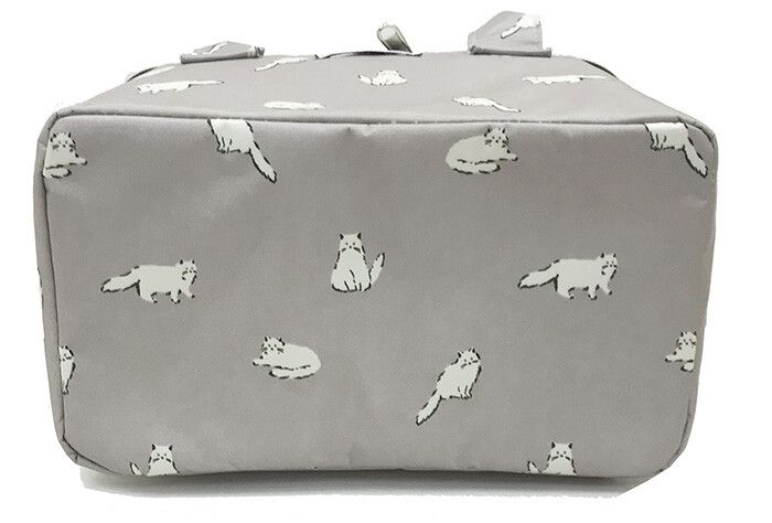 日本 Chepeli - 印花保溫保冷方形手提便當袋-小刺蝟-開心果綠 (15x25x13.5cm)