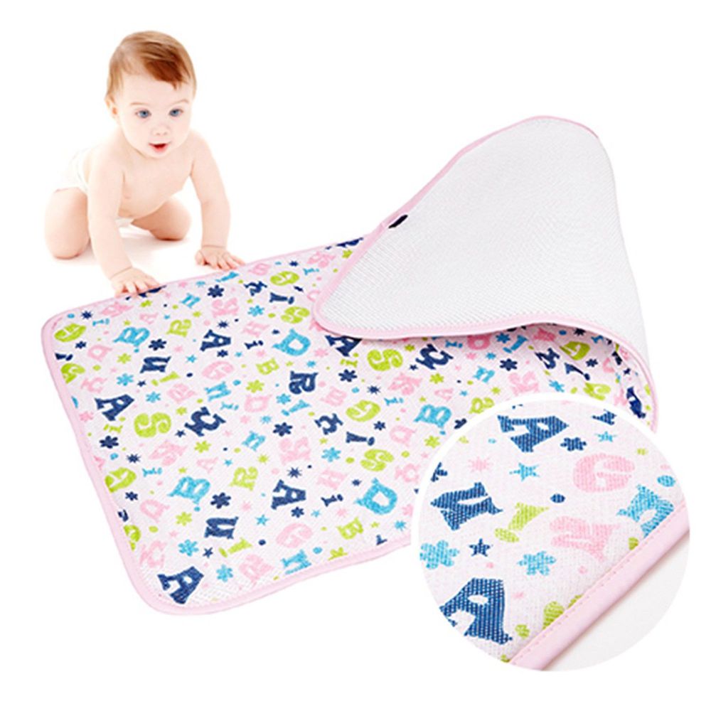 韓國 GIO Pillow - 超透氣排汗嬰兒床墊-字母星星 (L號)