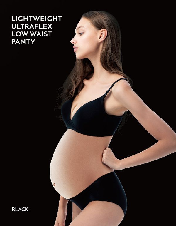 六甲村 Mammy Village - 零著感超彈性低腰內褲-低調黑