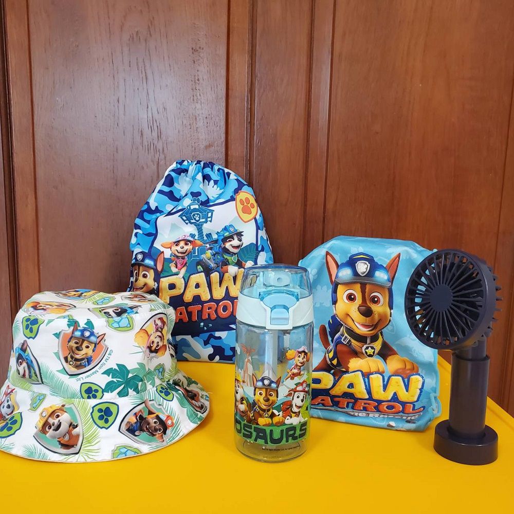 汪汪隊立大功 - 恐龍救難隊主題戶外超值五件組-藍-贈威力狗紋身貼紙一張