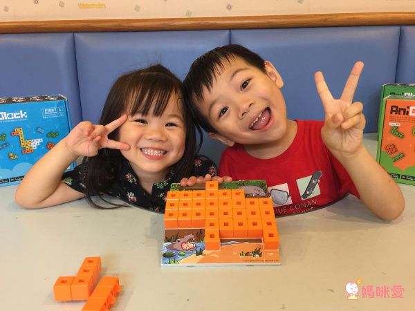 AniBlock 安尼博樂 - AR積木拼圖-2色-(橘色&綠色)