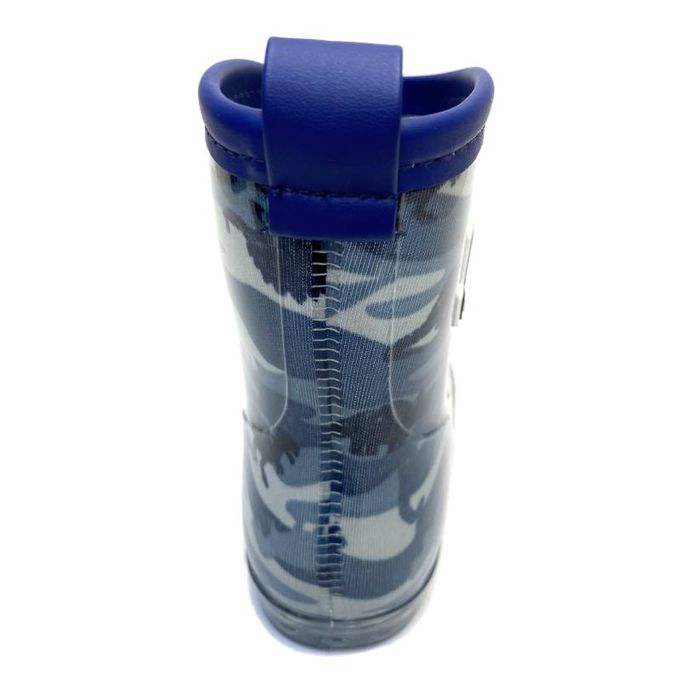 akachan honpo - 雨鞋 左右腳易分辨-恐龍-藍色