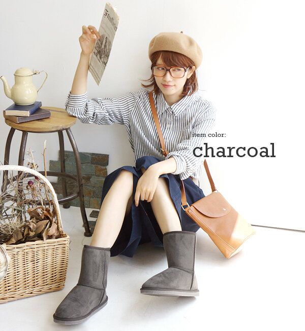 日本Zootie莫卡辛毛毛鞋/短靴/雪靴