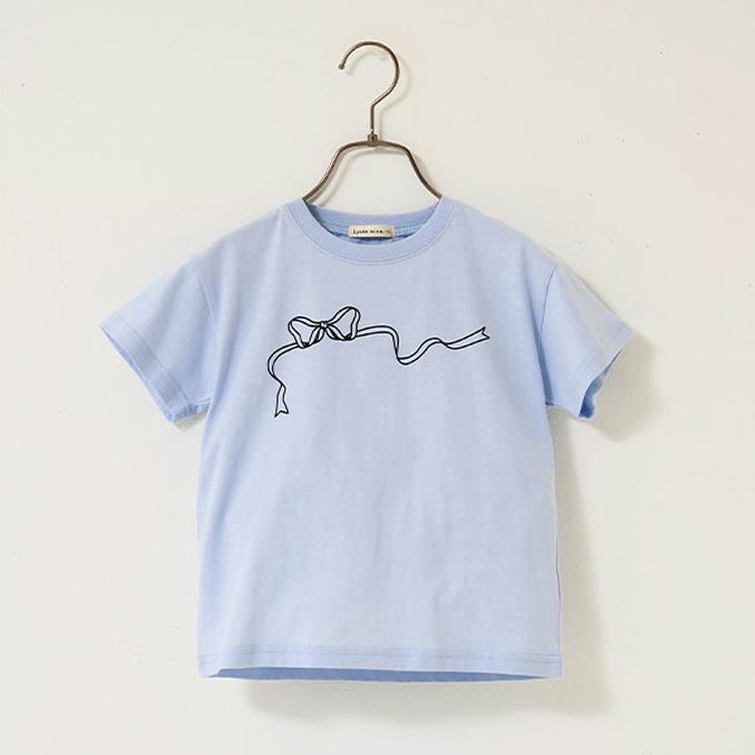 日本 Lycee mine - 100%棉 柔軟印花T恤-粉橘