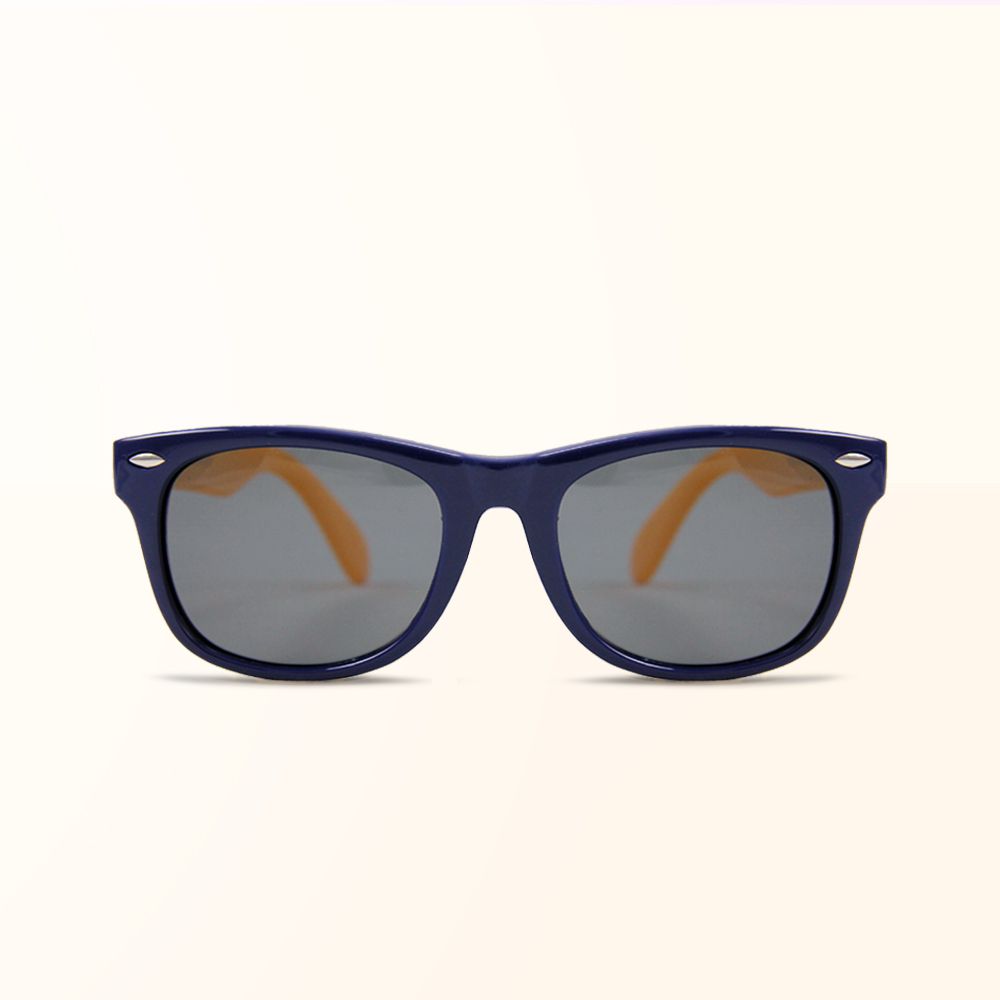 ALEGANT - 活力黃中性兒童專用輕量彈性偏光墨鏡│UV400太陽眼鏡