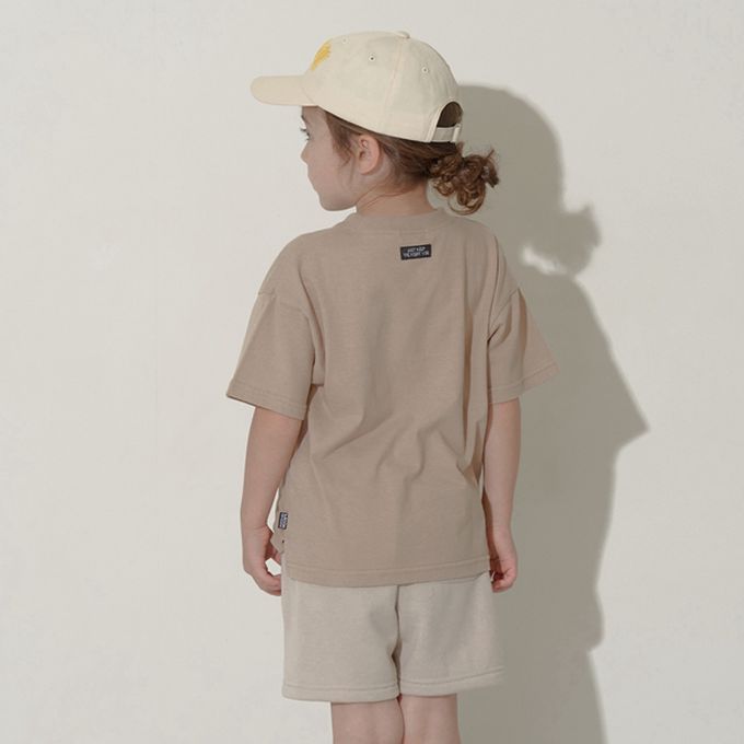 日本 b-ROOM - [低價]純棉柔軟素色T恤-炭灰