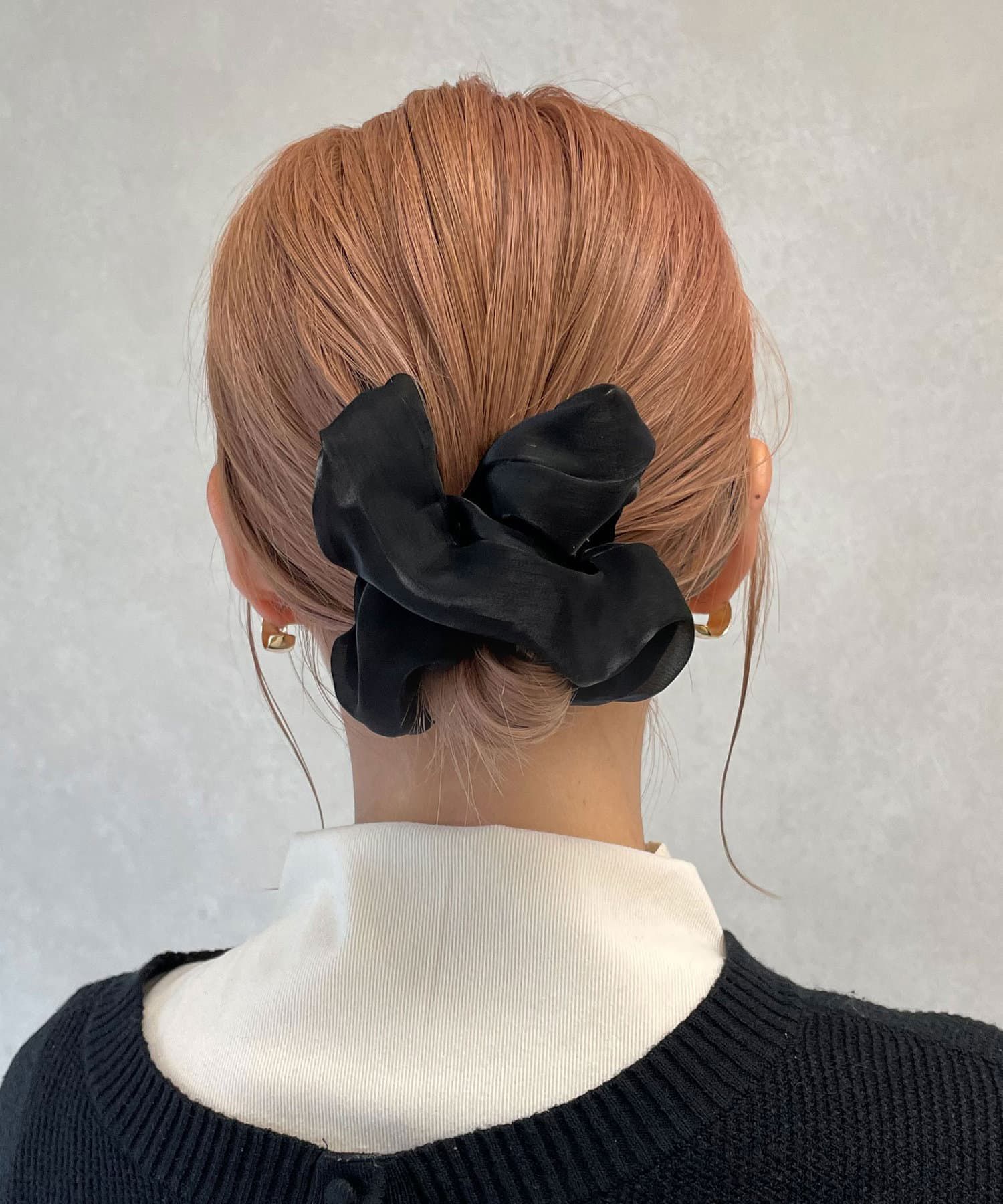 日本 Lattice - [日雜推薦] 戚風蛋糕雙層髮梳髮圈-小香風格紋-黑白