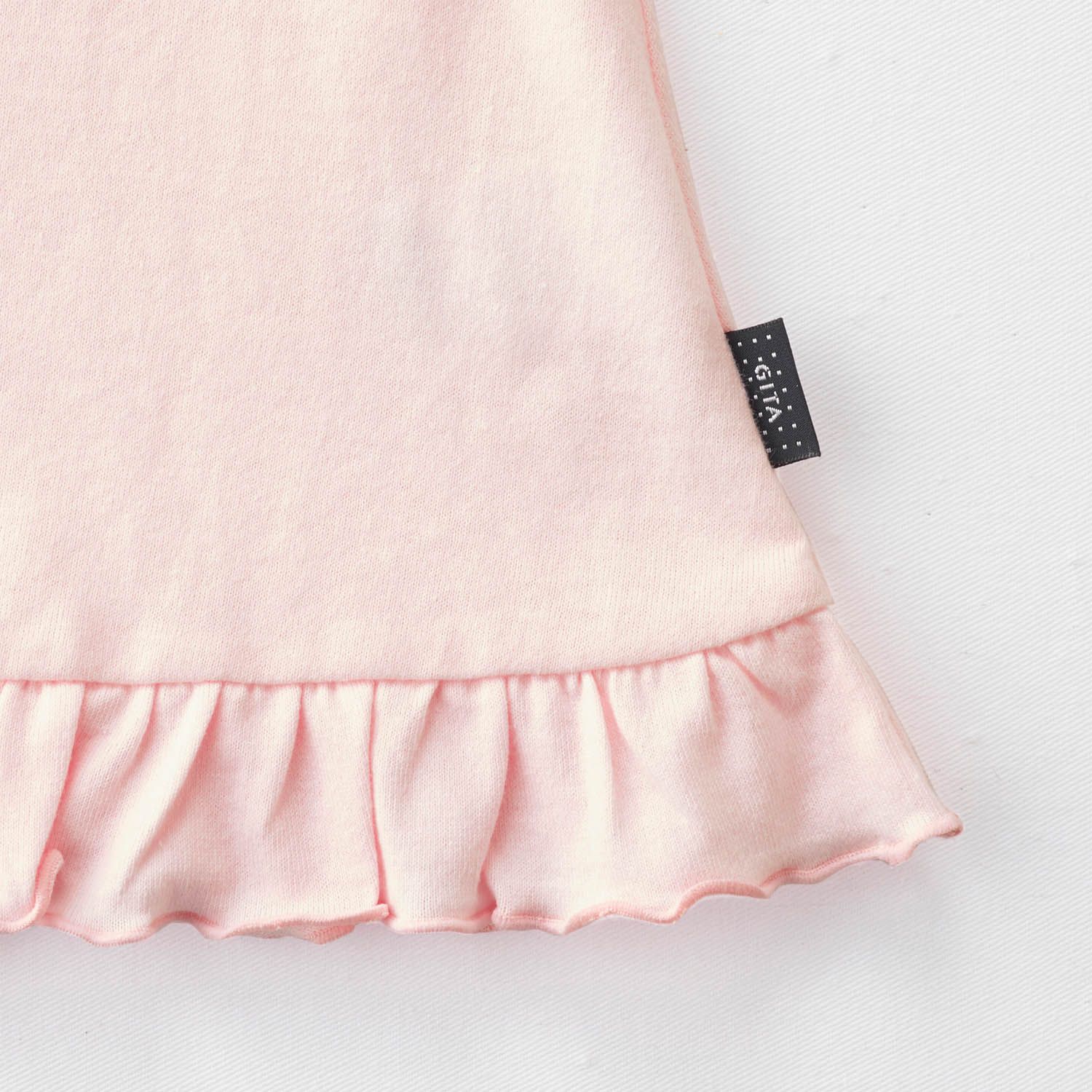 日本千趣會 - GITA 天竺棉印花短T-格紋愛心-深藍