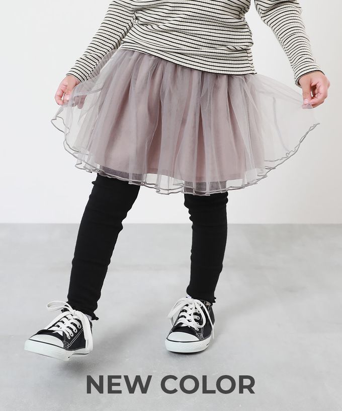 日本 devirock - 高級夢幻薄紗層次內搭褲裙-粉紅