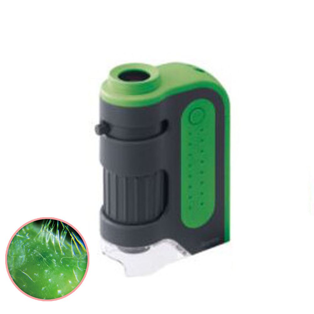 日本 Raymay - 攜帶式隨身顯微鏡-60-120倍率-綠