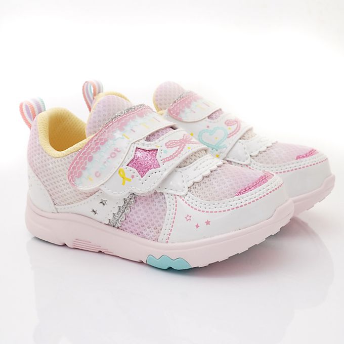 Moonstar日本月星 - 月星速洗樂系列-速乾機能童鞋款-CRC23318白粉(中小童段)-機能運動鞋-白粉