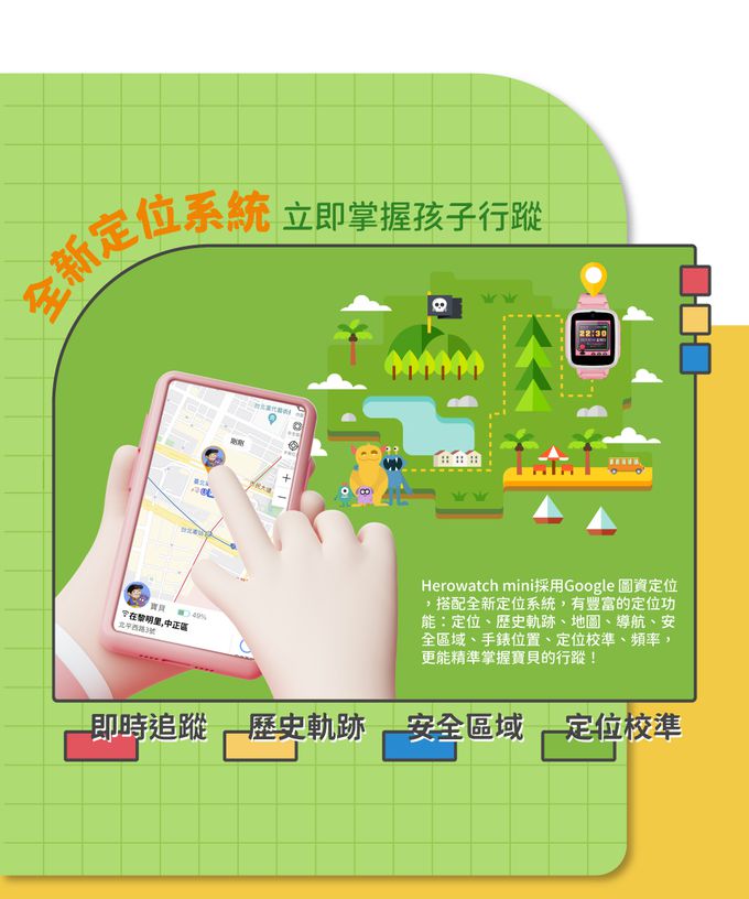 Hero Watch - mini 兒童智慧手錶-mini粉-充電頭、螢幕貼、SIM撬片、充電線、保護套、貼心提醒、保固卡、說明書-50g