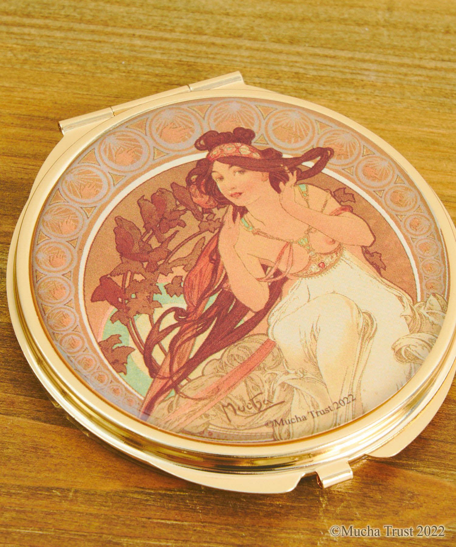 日本代購 - 限定聯名 慕夏四藝術折疊手拿鏡-繪畫