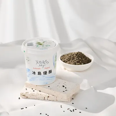艾絲嵐島 Skyr - 獨享杯 黑芝麻Skyr │ 蛋奶素-每杯170g