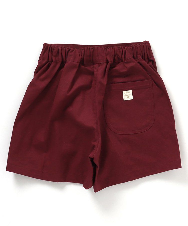 日本 apres les cours - 小奢華金屬鈕扣俏麗褲裙-棕色