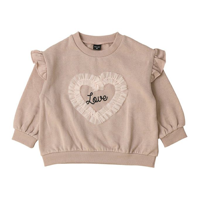 日本 ZOOLAND - 可愛女孩裏起毛長袖上衣-蝴蝶結-黑