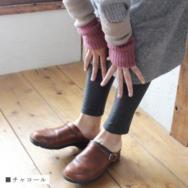 日本女裝代購 - 日本製 嫘縈混彈性保暖褲襪-淺灰 (M-L)