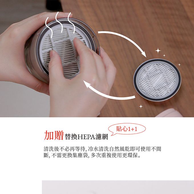 Jway - 手持直立兩用旋風吸塵器(附2入HEPA濾網）-JY-SV05-白