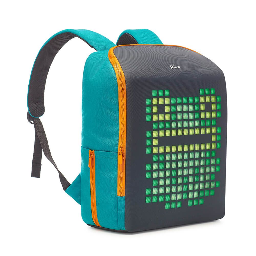 美國 Pix Mini - 兒童防水LED智能互動背包-湖水綠
