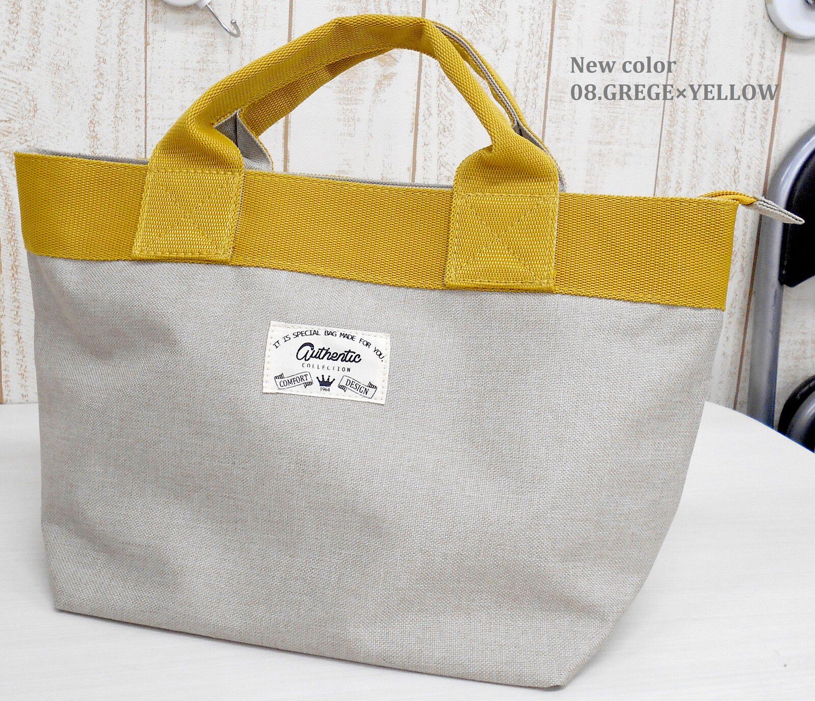 日本 Chepeli - 防潑水 簡約隨身帆布手提包-09.雜灰