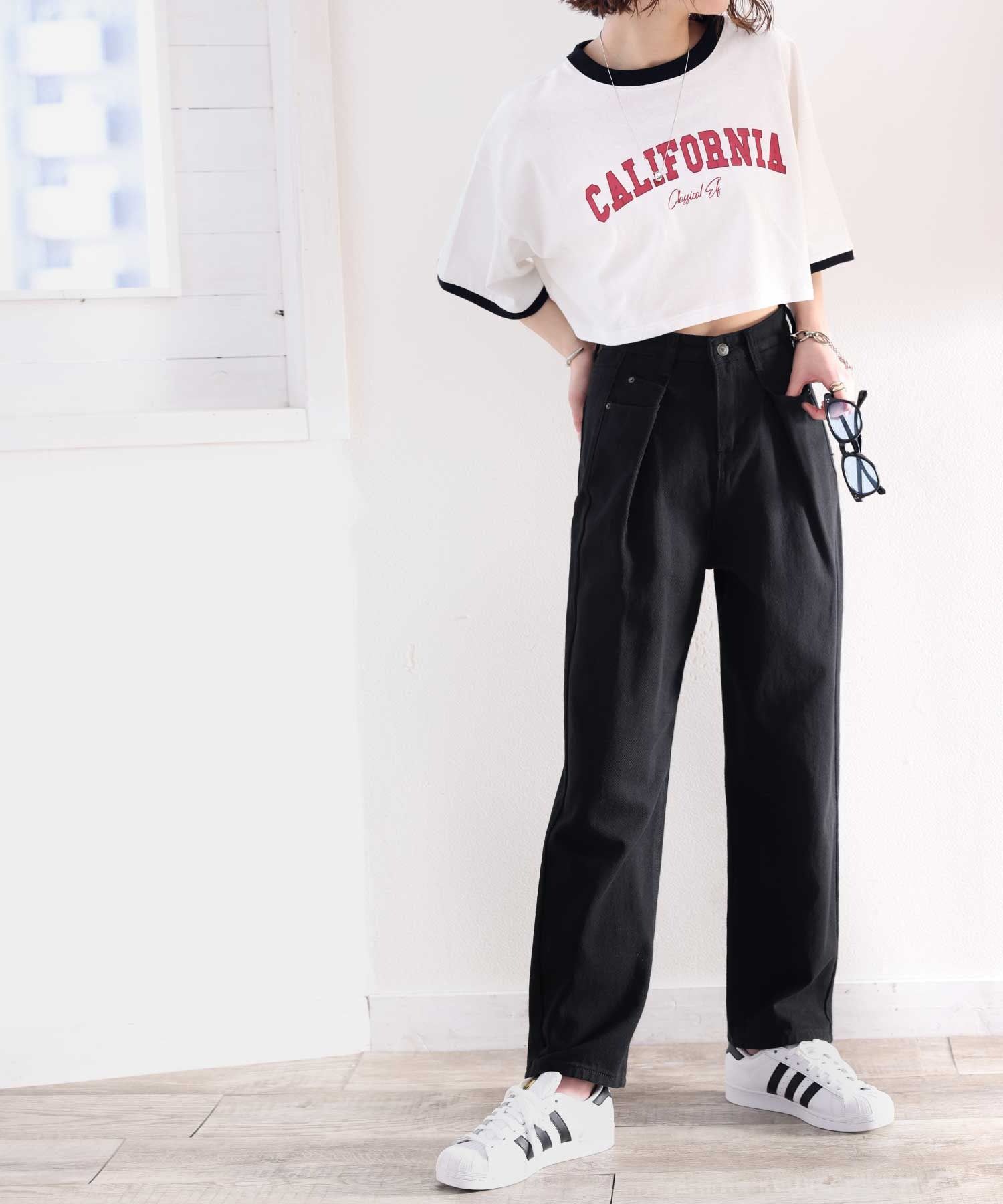 日本 Classical Elf - [熱銷NO.1]  舒適顯瘦打褶長褲-黑