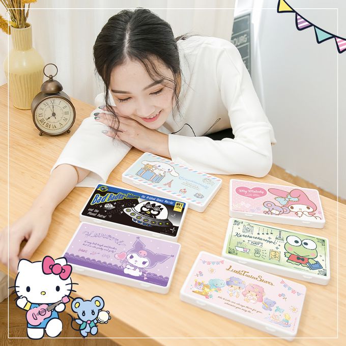 收納王妃 - 三麗鷗Sanrio【布偶美樂蒂】隨身口罩收納盒 /口罩盒/置物盒/零錢盒/鉛筆盒