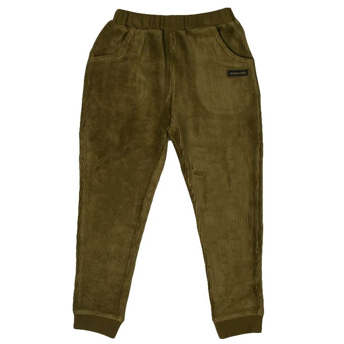 akachan honpo - 10分蓬蓬褲-燈心絨-軍綠色