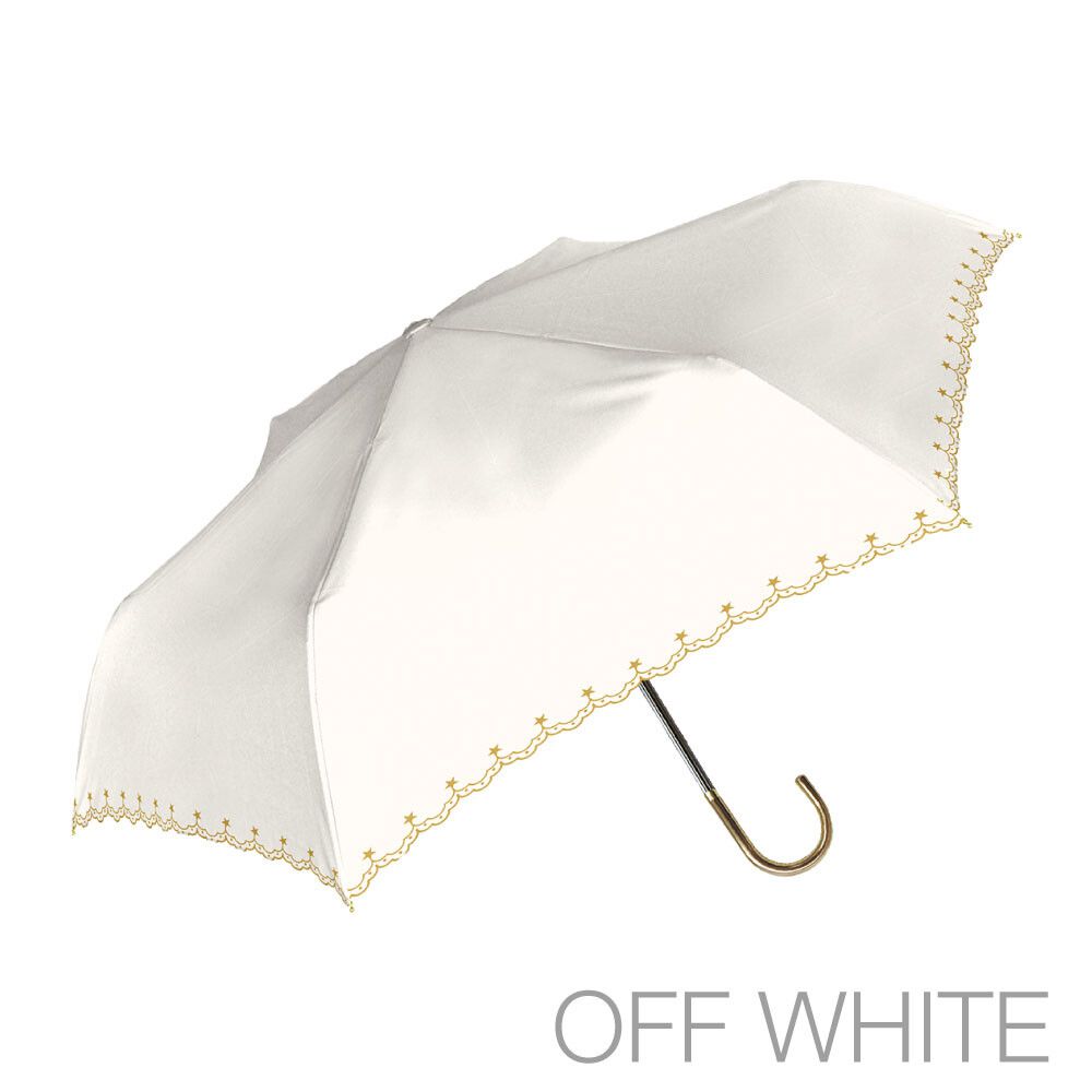 日本中谷 - 抗UV 100%遮光完美防曬折疊傘-奶油白 (傘骨50cm)