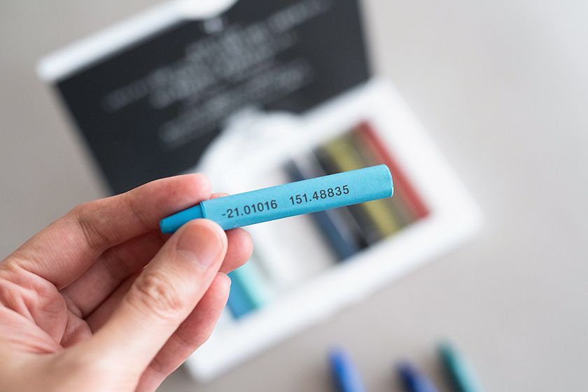 日本文具代購 - 日本製 Satellite Crayon Project 海+山蠟筆組-12色+12色-沒有名字的顏色