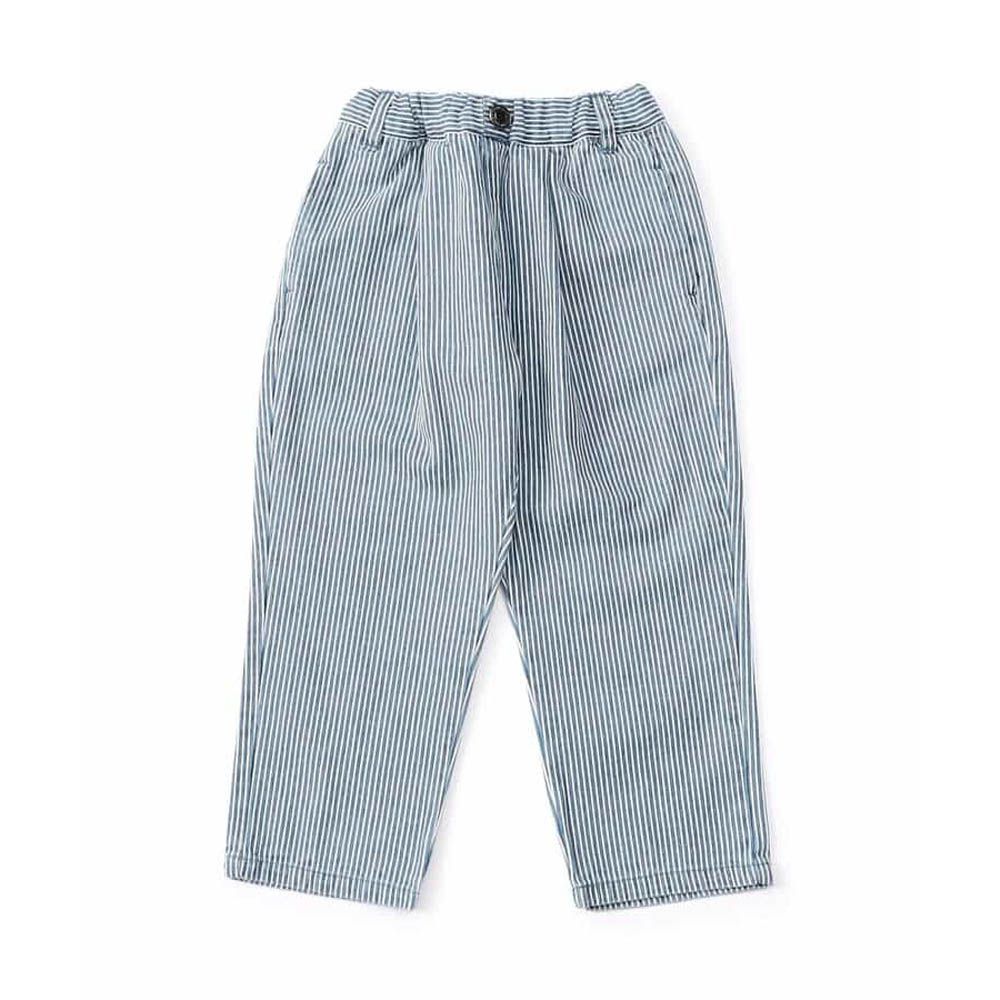 100%棉 品牌經典百搭廚師褲-係條紋-藍X白
