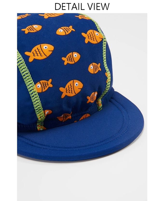 德國Playshoes - 抗UV防曬水陸兩用遮頸帽-鱷魚