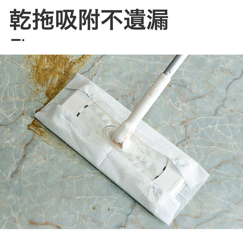 多功能居家清潔掃除套組-常用系列-2節輕巧伸縮桿x1+靜電除塵拖把頭x1+除塵撢頭x1+掃把頭x1+磁磚清潔刷頭x1+海綿刷頭x1+乾巾x3+濕巾x3