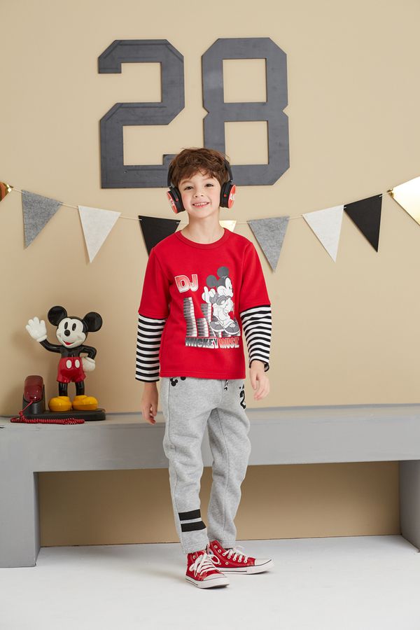 麗嬰房 Disney - 米奇系列米奇DJ假二-紅色