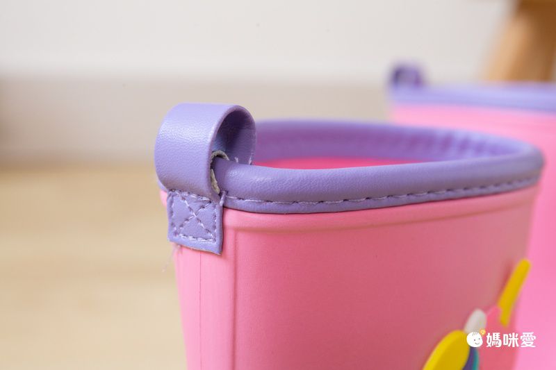 Cheerful Mario - 兒童雨鞋-粉色小馬